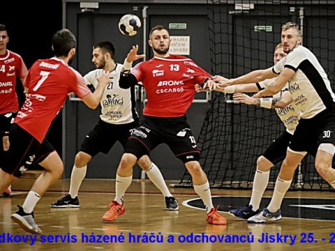 Aktuální výsledkový servis házené hráčů a odchovanců Jiskry (25. – 26. září)