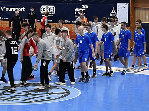 Za výběr Středočeského krajského svazu házené nastoupili házenkáři Jiskry Zruč nad Sázavou – Lukáš Pajer a Dominik Bernard